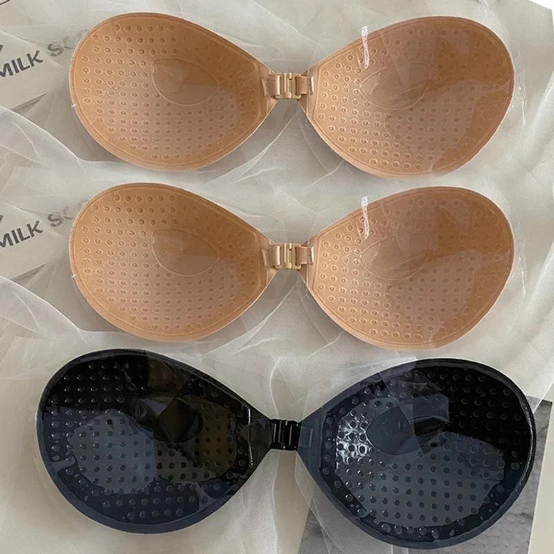 Description Picture 6 of itemWomen's Invisible Strapless Adhesive Stick Bra Strapless Push Up Bras Lingerie Seamless Silicone Nipple Cover Bralette Underwear