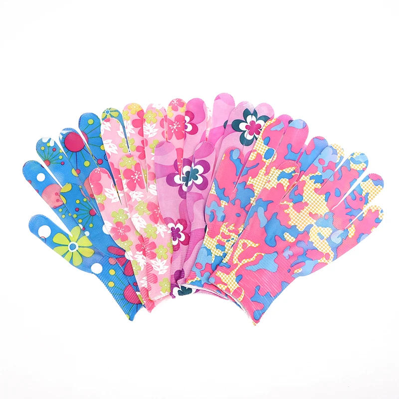 Description Picture 3 of itemBreathable Garden Gloves Printed High Eastic Nylon Work Non-Slip Household Labor Protection Gloves For Mechanic Construction