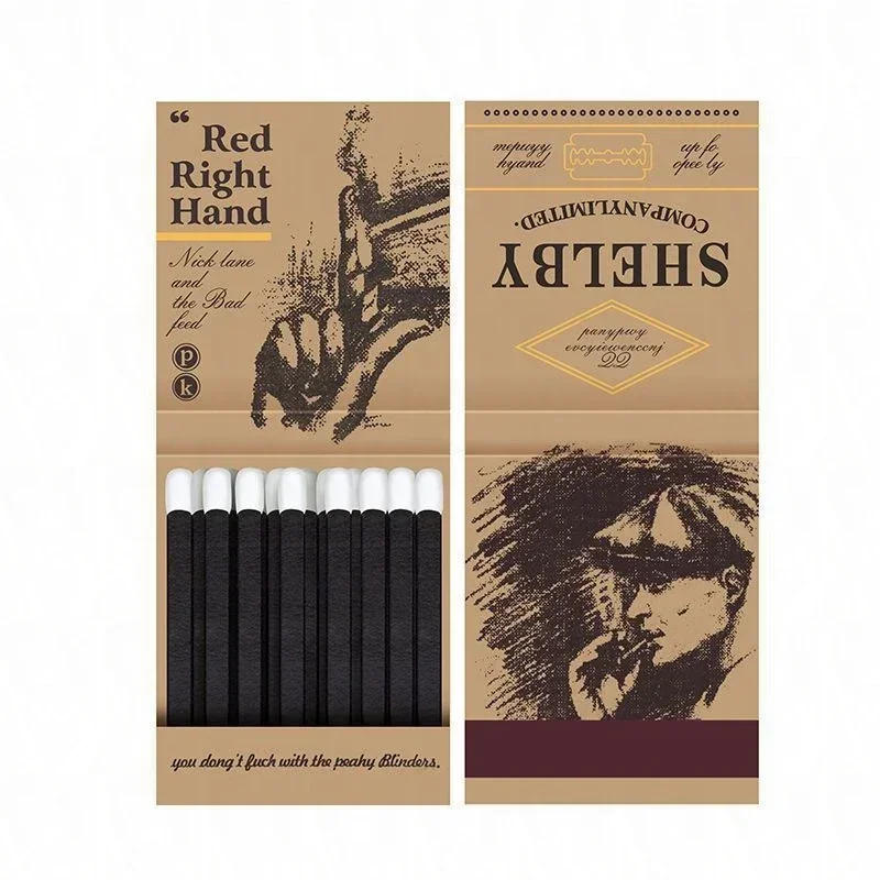 Description Picture 6 of item10 Boxes Match high-end creative personalized retro match disposable match box birthday wedding gifts for guests party favors