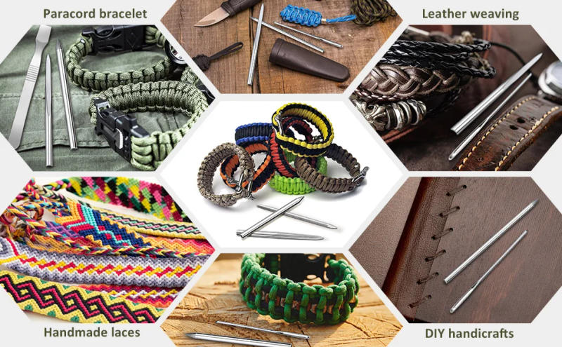 Description Picture 2 of itemParacord Stitching Set，6pcs/9pcs/11pcs Set Stainless Steel Paracord Needles Kit,  Bracelet Maker Tool