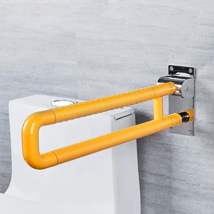Description Picture 5 of itemABS Plastic Folding Grab Bar for Elderly, Flip Up Down, Bathroom, Toilet Safety Rails, Handicap, U Shape