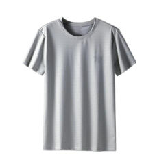Fashion Round Neck Quick Dry T Shirts Simple Thin Short Sleeve T-shirt Loose Bottoming Shirt Basic T-shirt for Men All-match