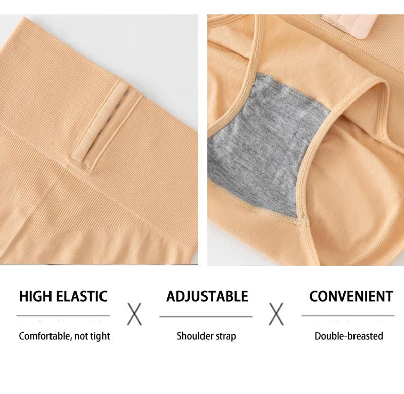 Description Picture 3 of itemFlarixa High Waist Seamless Panties Flat Belly Shaping Briefs Women Breasted Tummy Butt Lift Pants Slimming Underwear