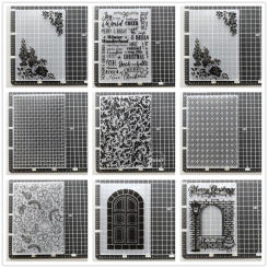 (29 Styles) 2022 NEW Lace Embossing Folders for Scrapbooking Paper Album Cards Making Supplies 3D Plastic Cutting Dies Crafts