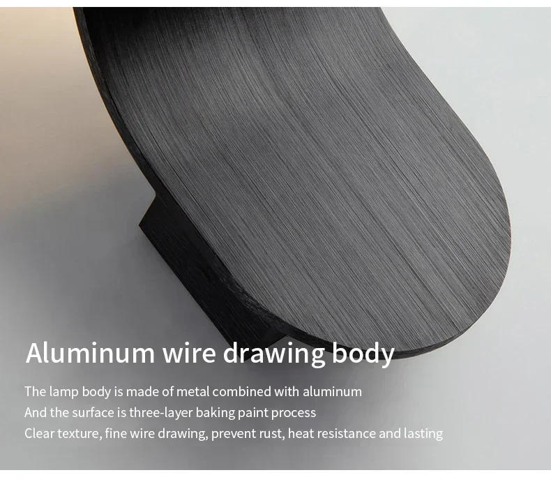 Description Picture 6 of itemNew Designer Aluminum Wire  Wall Lamp Bedside Bedroom Aisle Drawing Process RGB Remote Control Function Indoor Atmosphere Lights