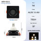 Square 7W Black