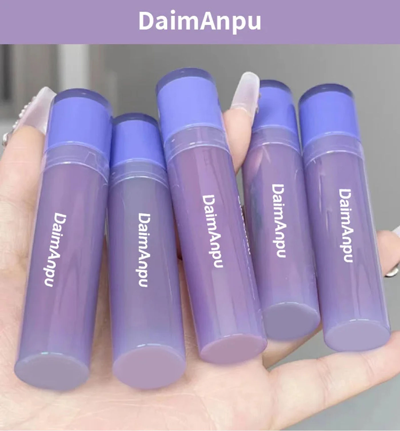 Description Picture 2 of itemPurple Plumping Lip Gloss Mirror Water Gloss Shining and Moisturizing Highly Pigmented Lip Stain for Girls and Women