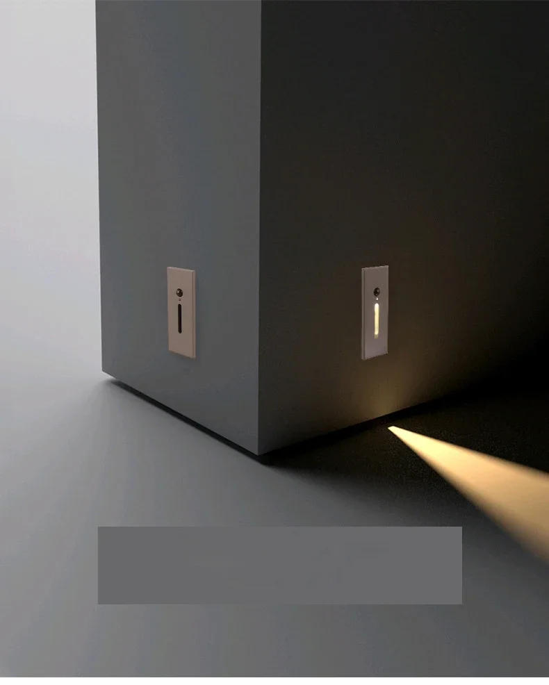 Description Picture 6 of itemLadder Recessed Wall Light Stairs Led Light Sensor Step Lamp AC85-265V Wall Lamp Corridor Lighting Stair Light Motion