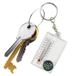 Mini Survival Compass Zipper Pull Compass Compass Thermometers Practical Hunting Compass Ultralight Camping Accessories for Hunt