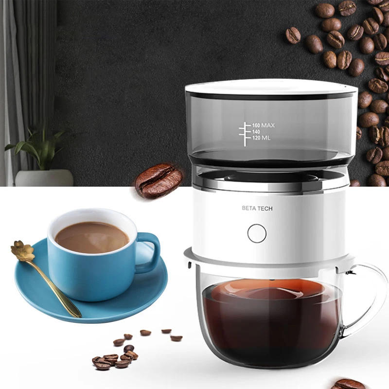 Description Picture 2 of itemMini Coffee Maker Hand-Pressed Coffee Machine Cafetera Coffee Grinder Automatic Hand Drip Coffee Americano Maker Coffeeware