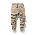 Summer Autumn Men Tactical Cargo Pants Solid Khaki Men Elastic Waist Joggers Army Casual Cotton Pants High Quality Long Trousers