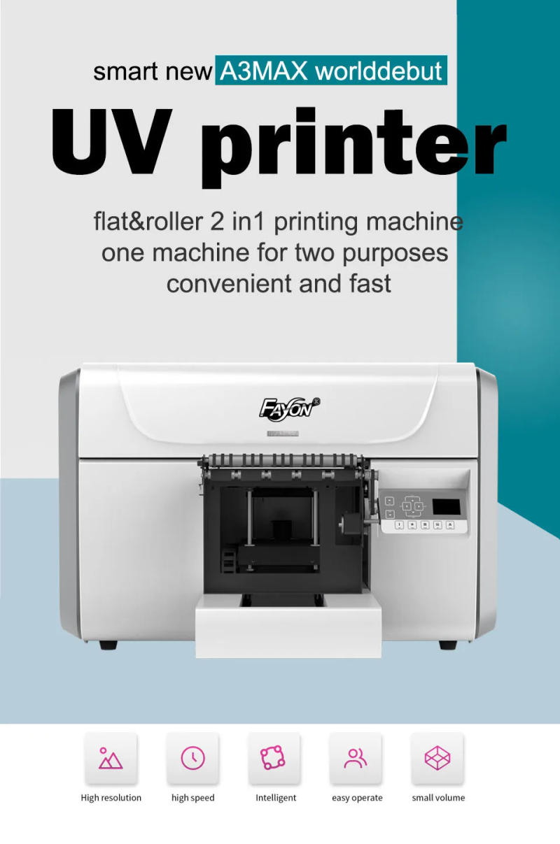 Description Picture 2 of itemCommercial High Resolution Glass A3 UV Printer i3200 Print Head Low Price All In One