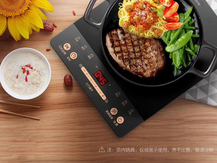 Description Picture 3 of itemElectric Hob Induction Cooker 2200W Touch Button Durable Panel Eight Firepower Timing Function Induction Cooker Fire Boiler