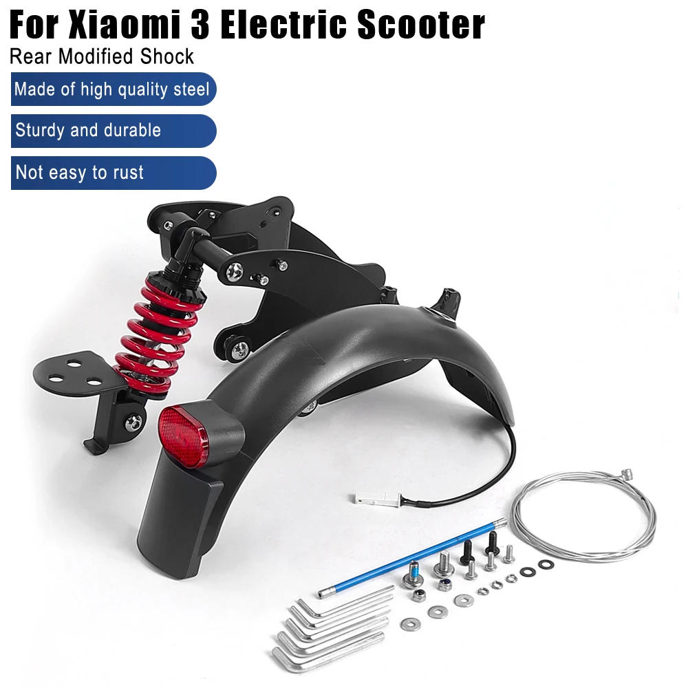 Description Picture 2 of itemModificated Rear Suspension Shock Absorber for Iconic Brand Mi 3 Rear Spring Shock Absorber With Fender Taillight Replacement Accessor