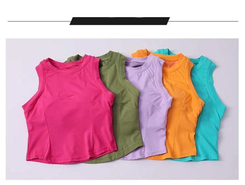 Description Picture 6 of itemCasual Shirts for Women Comfortable Sports Yoga Vest Women's Sleeveless Bottom Dance Fitness Bra