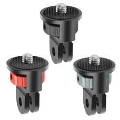 360 Swivel 1/4" Screw Converter Mini Tripod Adapter for GoPro Hero 11 10 8 for Insta360 One X2 X3 R Action Camera Monopod Mount