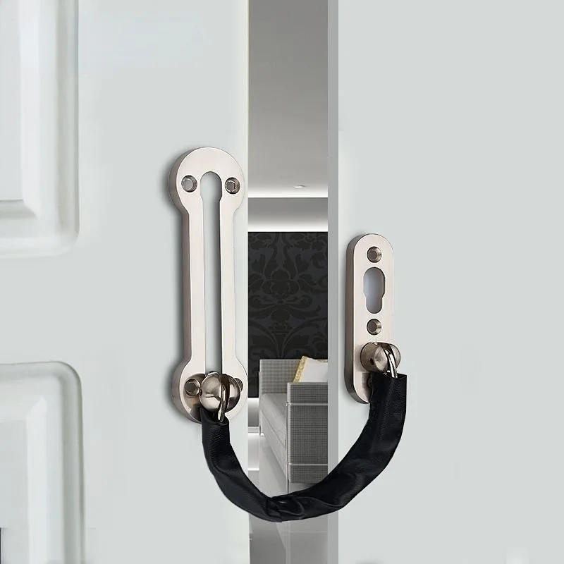 Description Picture 2 of itemThickened Door Buckle Bolt Thickened Anti-theft Chain Stainless Steel Door Bolt Hotel Room Door Chain Buckle Door Chain