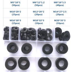 Plain Washers Black White Nylon Washers Set Flat Washer M2 M2.5 M3 M4 M5 M6 M8 M10 M12 ~ M20 Insulation Gasket Ring For Screw