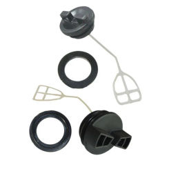 2set Fuel Tank Cap With Oil Cap Gas-Fuel Cap Washer Gasket For Chinese 5200 52cc Chainsaw Garden Power Tools Parts
