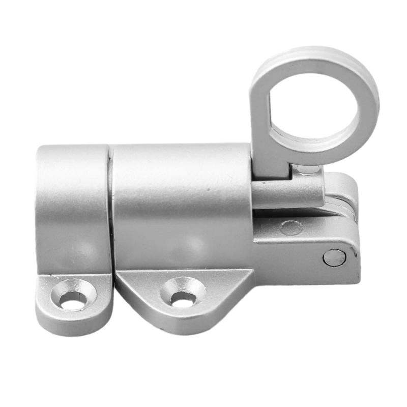 Description Picture 5 of itemAluminum Alloy Gate Security Pull Ring Spring Bounce Door Bolt Latch Lock Self Closing Latch Bolt With Screws Door Locks