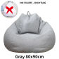 Light grey 80x90cm