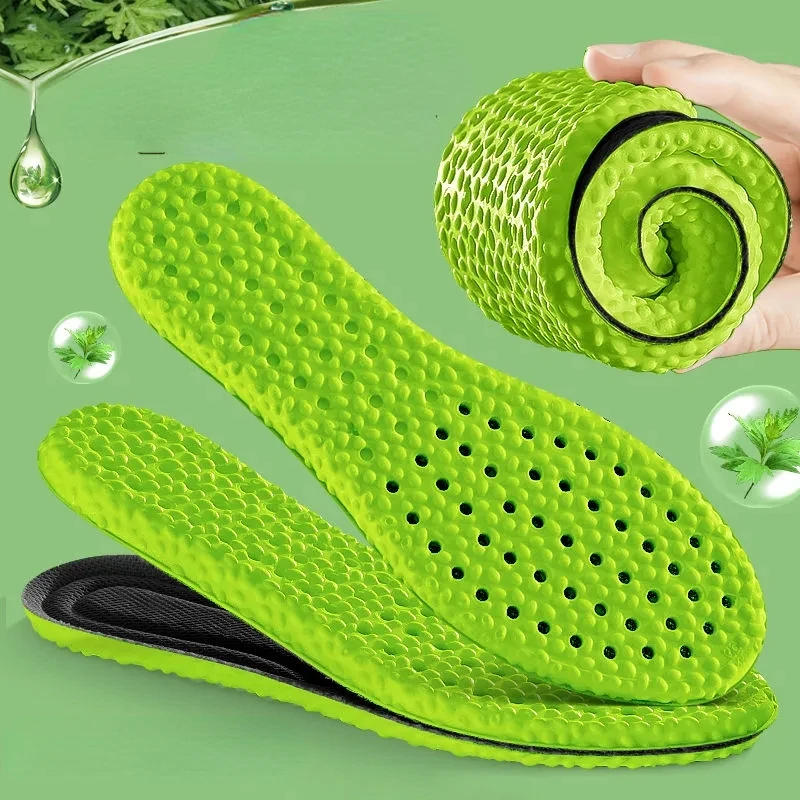 Description Picture 4 of itemNew Sport Insoles Shoes Men Women Memory Foam Insole Soft Mesh Breathable Deodorant Running Shoe Pad Orthopedic Sole Cushion