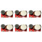 Red 6PCS