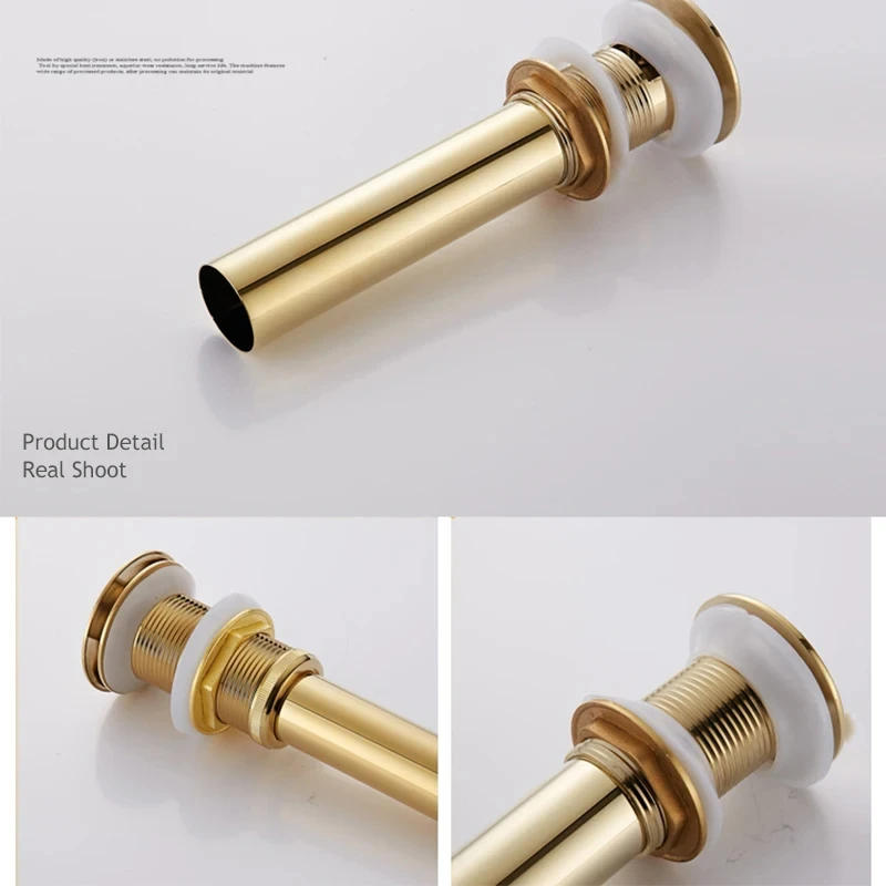 Description Picture 2 of itemPop Up Drain Button Bathroom Sink Plug Drainer Siphon Waste Stopper Wash Basin Faucet Accessory Washbasin Pipe