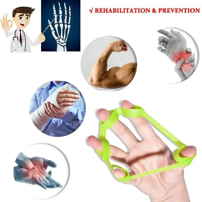 Description Picture 5 of itemHand Grips Silicone Finger Expander Hand Gripper Wrist Strength Trainer Finger Exerciser Resistance Bands Fitness Gym Weights