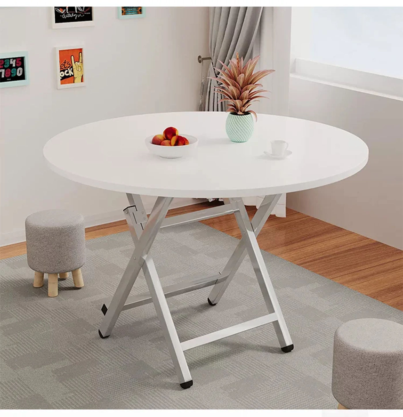 Description Picture 3 of itemOutdoor Folding Table Storage Table Modern Portable Camping Table Restaurant Coffee Table Office Table Center Kitchen Furniture