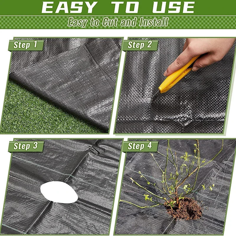 Description Picture 6 of itemAnti-Weed Mesh Geotextile For Weed Control Anti-Weed Mesh Agricultural Mulch Cloth Greenhouse Weeding Mat Water Permeable