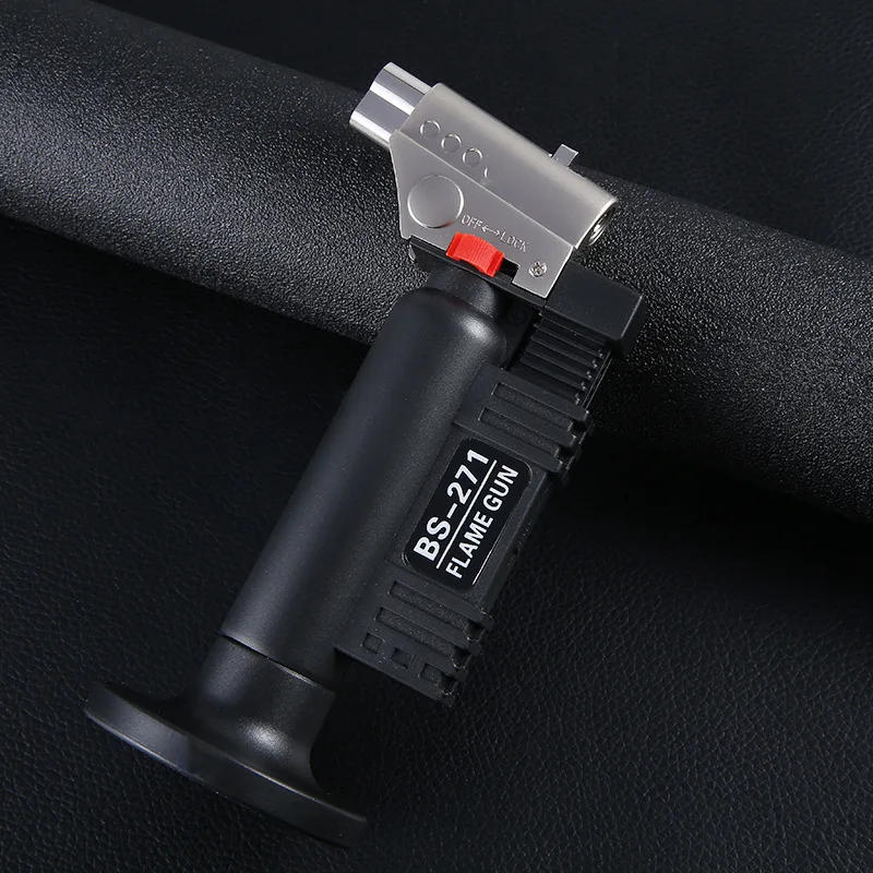 Description Picture 2 of itemOutdoor Windproof Butane Gas Lighter With Two Types Of Flames Turbo Torch Large Firepower BBQ Kitchen Cooking Ignition Gun