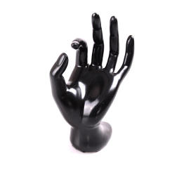 1pc Plastic Velvet Mannequin OK Hand Finger Jewellery Glove Ring Bracelet Display Stand Holder