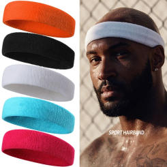 Yoga Sports Sweatband Breathable Absorbent Headband Sweat Hair Head Band Soft Smooth Outdoor Sport Yoga Headband Run Accessories