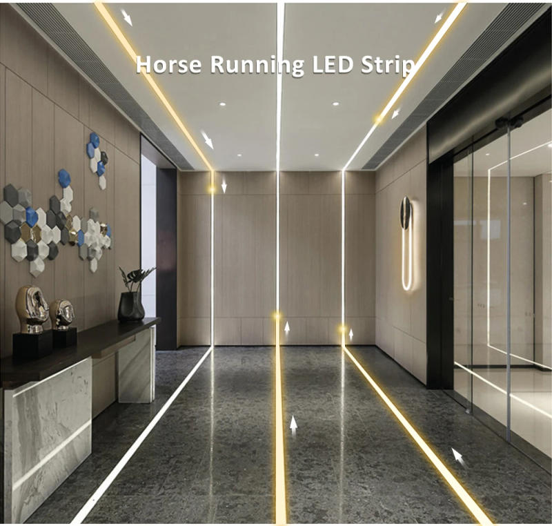 Description Picture 2 of itemDC24V Chasing Light WS2811 Horse Race LED Strip 120Leds/m Running Water Flowing Light With Remote/Panel Controller 24V Power 10m