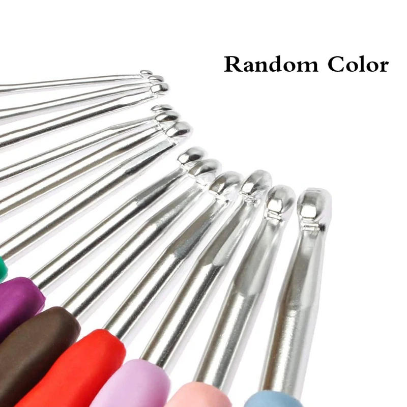 Description Picture 6 of itemD&D 1pc Aluminum Crochet Hooks Ergonomics Handle Knitting Needle Yarn Sweater Weave DIY Craft Knitting Tools Sewing Accessories