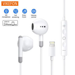 For Apple iPhone 14 Lighting Earphones 13 12 11 Pro Max XR XS X SE 7 8 6 Plus Bluetooth In Ear Wired Earbuds Phone Accessories
