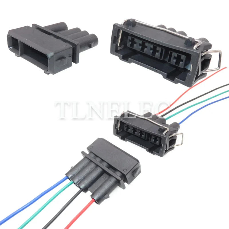 Description Picture 4 of item4 Pin Way Car Wire Harness Socket Auto Oxygen Sensor Connectors For VW 357 972 754 J / 357 972 964 K 357972754J 357972964K