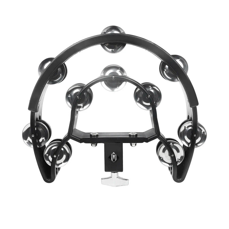 Description Picture 4 of itemIRIN Double Layer Handbells Tambourine Metal Hand Bell Rings ABS Orff Percussion Instruments Jazz Drums Percussion Bell