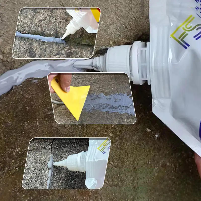 Description Picture 4 of item500g Gaps Crack Repair Caulk Adhesive,Slab Concrete Crack Waterproof Repair Sealant Glue Concrete Watertight Filler and Sealent