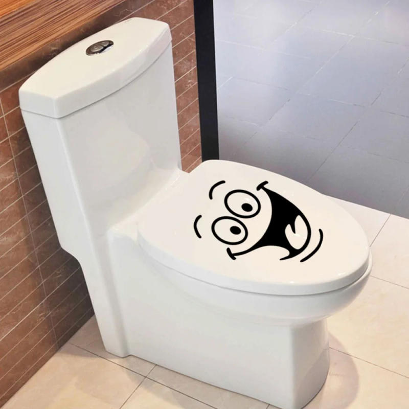 Description Picture 4 of itemFunny 3D Toilet Stickers Personality Antics Removable Toilet Stickers Bathroom Toilet Decoration Self-adhesive Wall Stickers