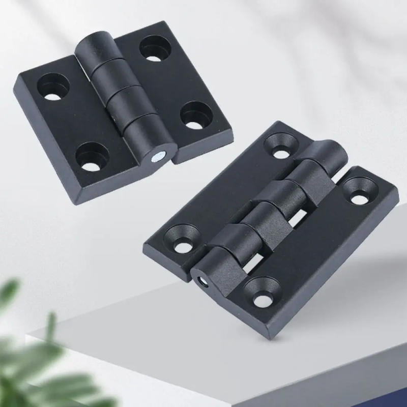 Description Picture 5 of itemProfessional ABS Plastic Plastic Door Hinge Black Durable Small Hinges Hardware Wear-resistant Door Bearing For Furniture