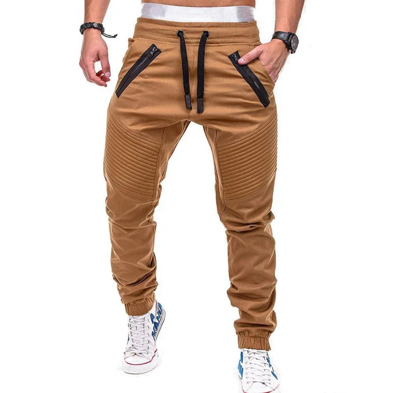 Description Picture 6 of itemFour Seasons Men's Tactical Trousers Pleated Pencil Pants Men Safari Style Cargo Sweatpants Male Zipper Pocket M-4XL PTX-8812