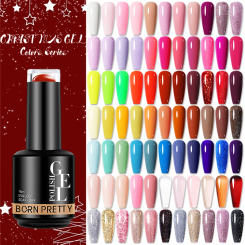 BORN PRETTY 15ml Autumn Winter Color Gel Nail Polish Dark Red Brown Christmas Soak Off UV LED Gel Nail Art DIY Design Varnishes