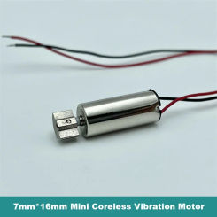 7mm*16mm Mini 7mm Tiny Coreless Vibration Motor DC 3V 3.7V Cylindrical Vibrating Vibrator Motor Eccentric wheel DIY Toy Massager
