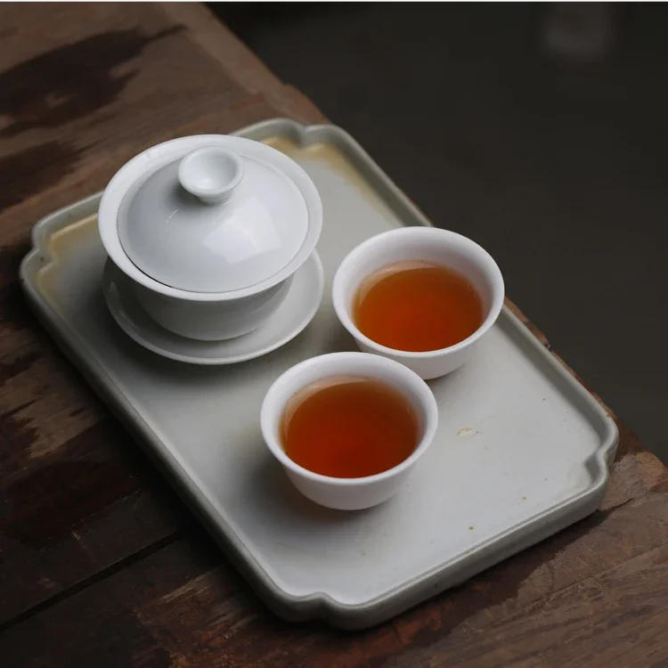 Description Picture 6 of itemMini 60ml Gaiwan For Tea Solid White Porcelain Tureen With Lid Teaware Travel Kung Fu Tea Set Chinese Cup Tea Bowls Small Chawan