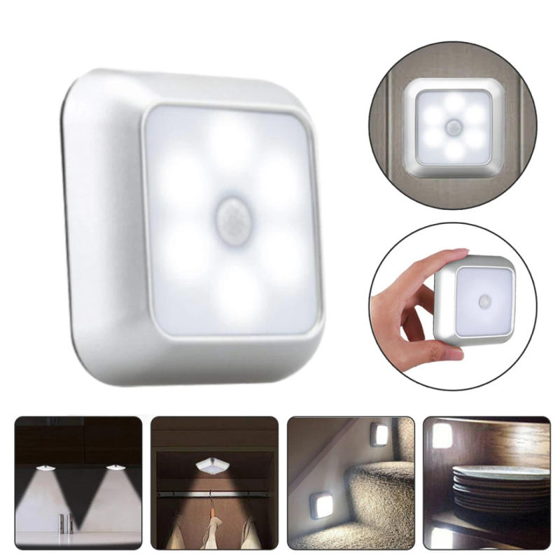 Description Picture 4 of item6 LED Motion Sensor Lights Indoor Stair Puck Light Cordless Step Night Light For Under Cabinet Hallway Stairway Closet Kitchen