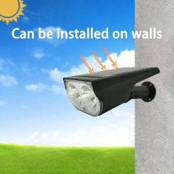 1PC Solar powered 2LED spotlights for outdoor courtyards, lawn lights, garden lighting, wall lights, park floor lights, landscap