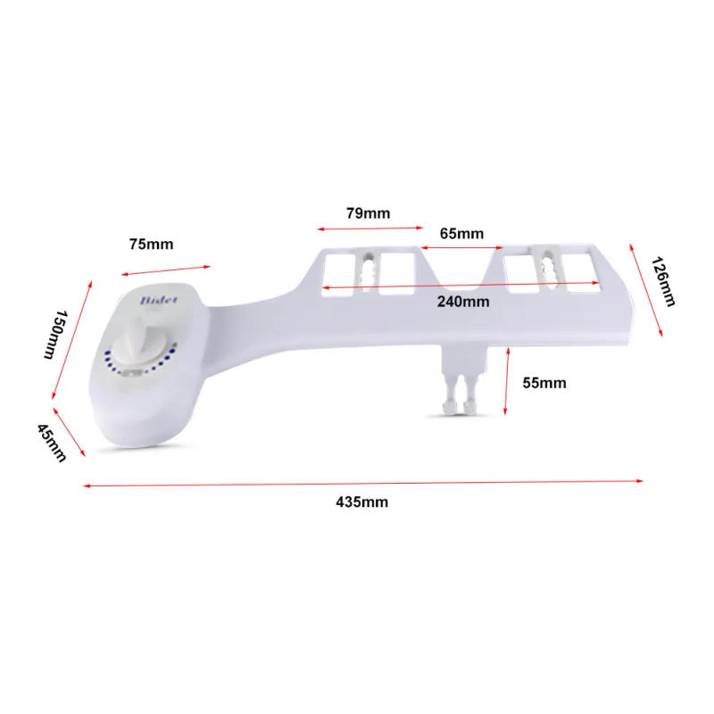 Description Picture 2 of itemNon-Electric Bidet Toilet Seat Self-Cleaning Retractable Nozzle Pressure Control Faucet Sprayer Mechanical Fot Bathroom Toilet