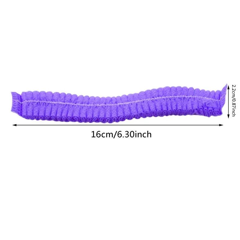 Description Picture 2 of item100pcs/Pack Disposable Hair Head Covers Net Bouffant Dustproof Anti Dust Caps Breathable Shower Bathing Hats Kitchen